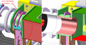 The tilting mechanism of degassing equipment